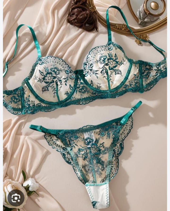 Lingerie Set - Teal Lace
