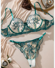 Lingerie Set - Teal Lace